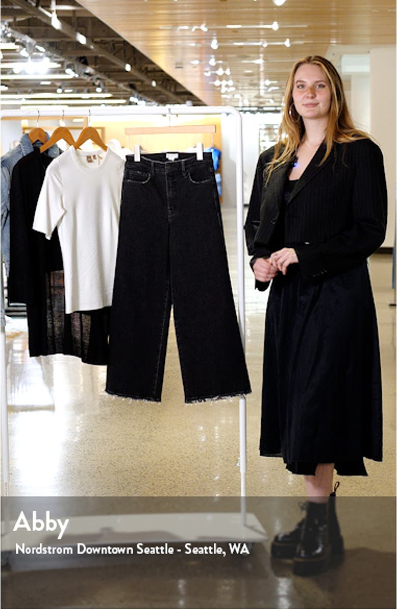 Good Waist High Waist Crop Palazzo Jeans, sales video thumbnail