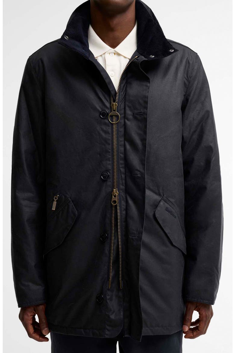 Modern Powell Waxed Cotton Jacket, Alternate, color, NAVY