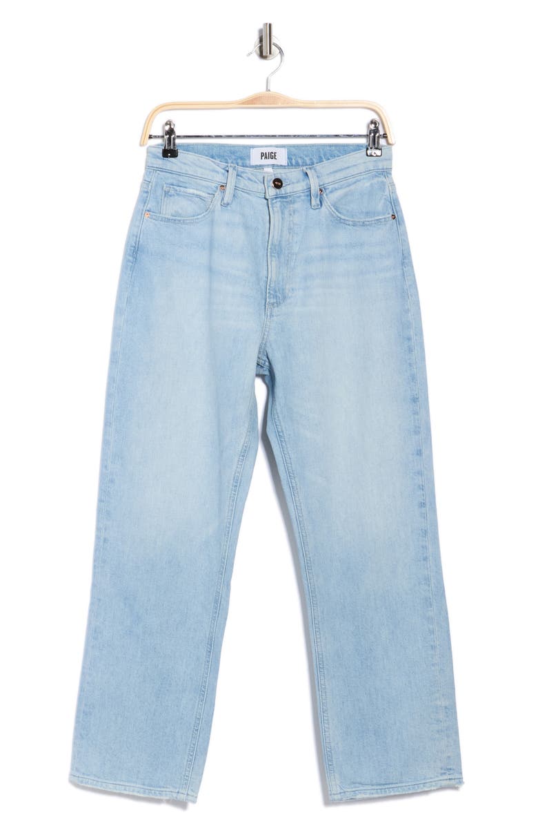 PAIGE Sawyer High Waist Ankle Straight Leg Jeans, Alternate, color, Brightside