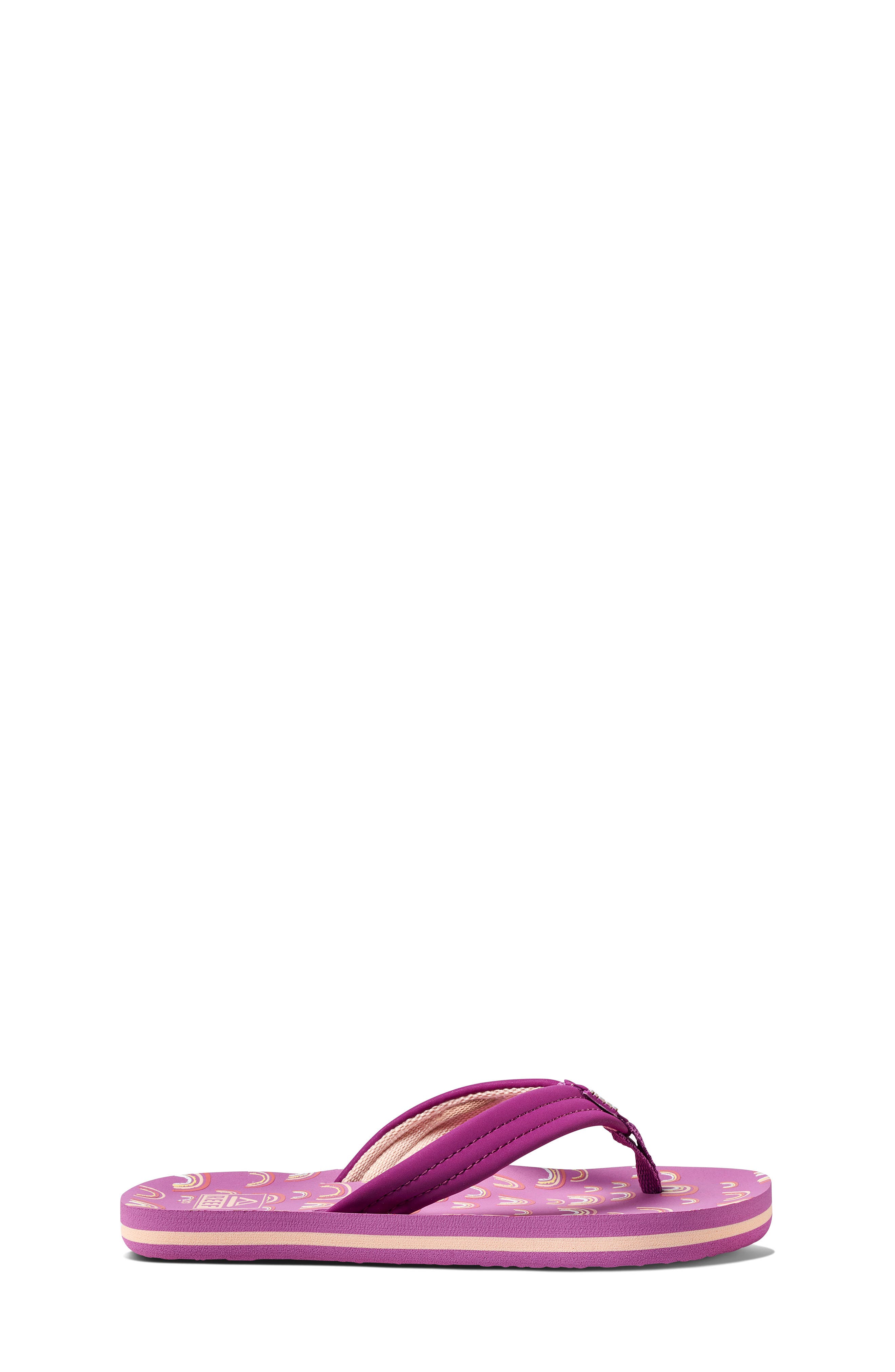 Ahi Flip Flop, Alternate, color, PURPLE RAINBOW