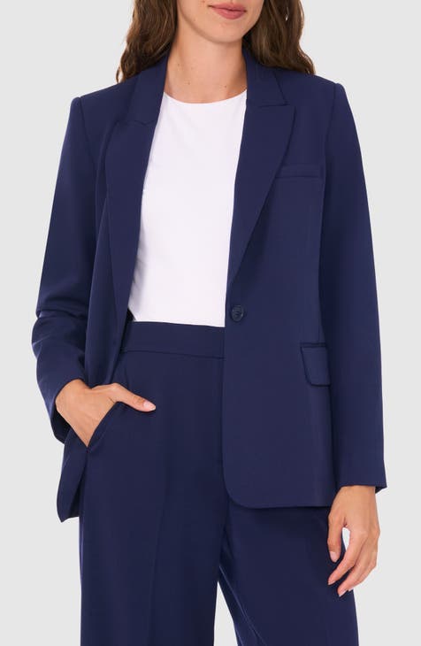 Navy blue suit womens best sale