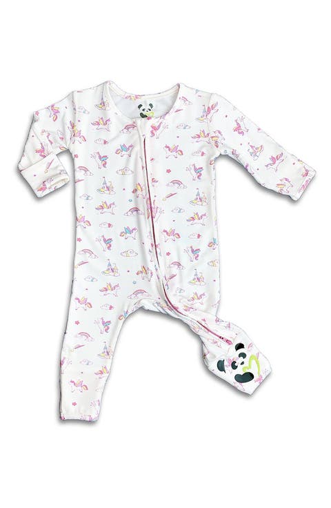 Baby Unicorn Convertible Footie