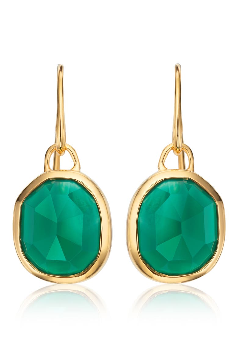MV Siren™ Stone Wire Earrings, Main, color, GOLD/ GREEN ONYX
