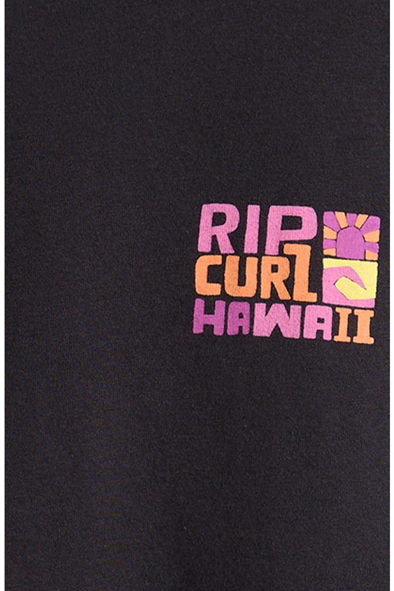 Kids' Island Cotton Cropped T-Shirt, Alternate, color, HAWAII WASHED BLACK