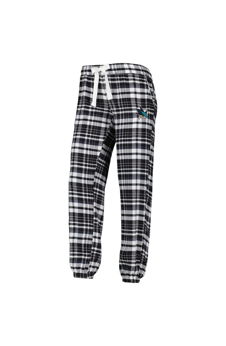 CONCEPTS SPORT Women's Concepts Sport Black San Jose Sharks Mainstay Flannel Pants, Alternate, color, 