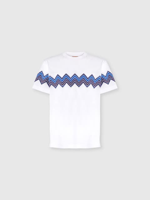 T-shirt With Maxi Chevron Insert