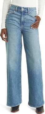 PAIGE Sasha High Waist Wide Leg Jeans