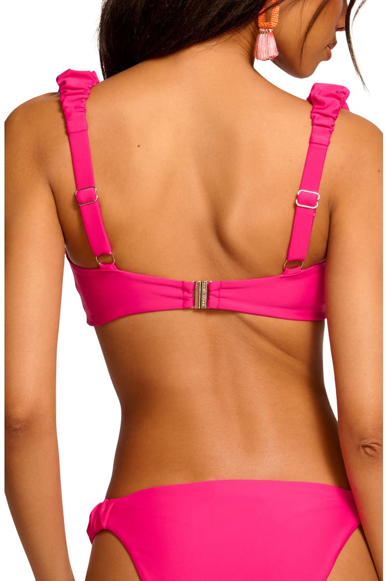 Rachel Ruffle Strap Bikini Top, Alternate, color, PERFECT PINK
