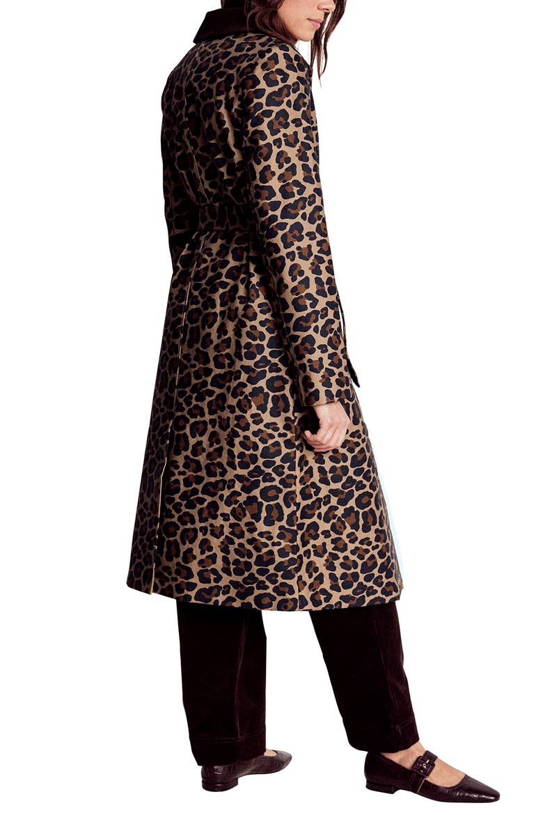 Lancaster Leopard Print Mac Coat, Alternate, color, LEOPARD