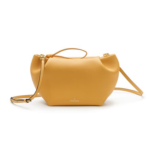 Marta Leather Clutch Bag With Shoulder Strap