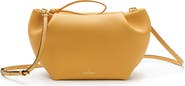 LA PORTEGNA Marta Leather Clutch Bag With Shoulder Strap