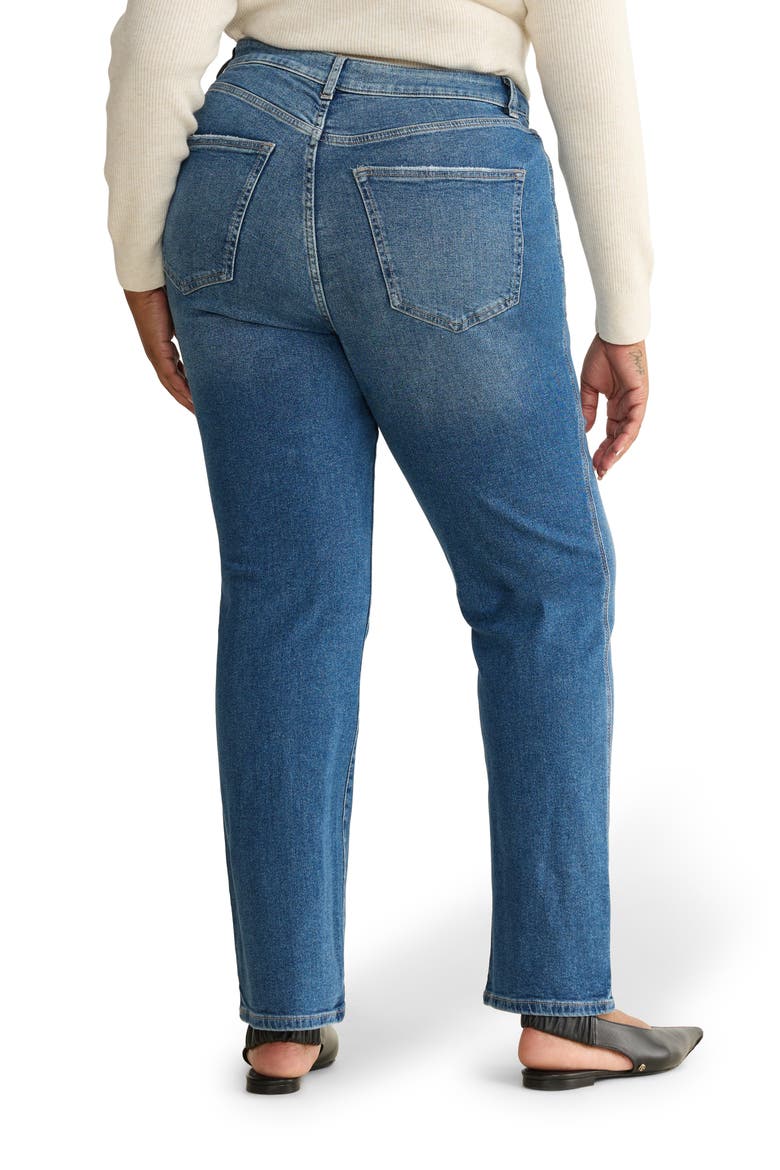 ASE High Waist Straight Leg Jeans, Alternate, color, CITY GIRL