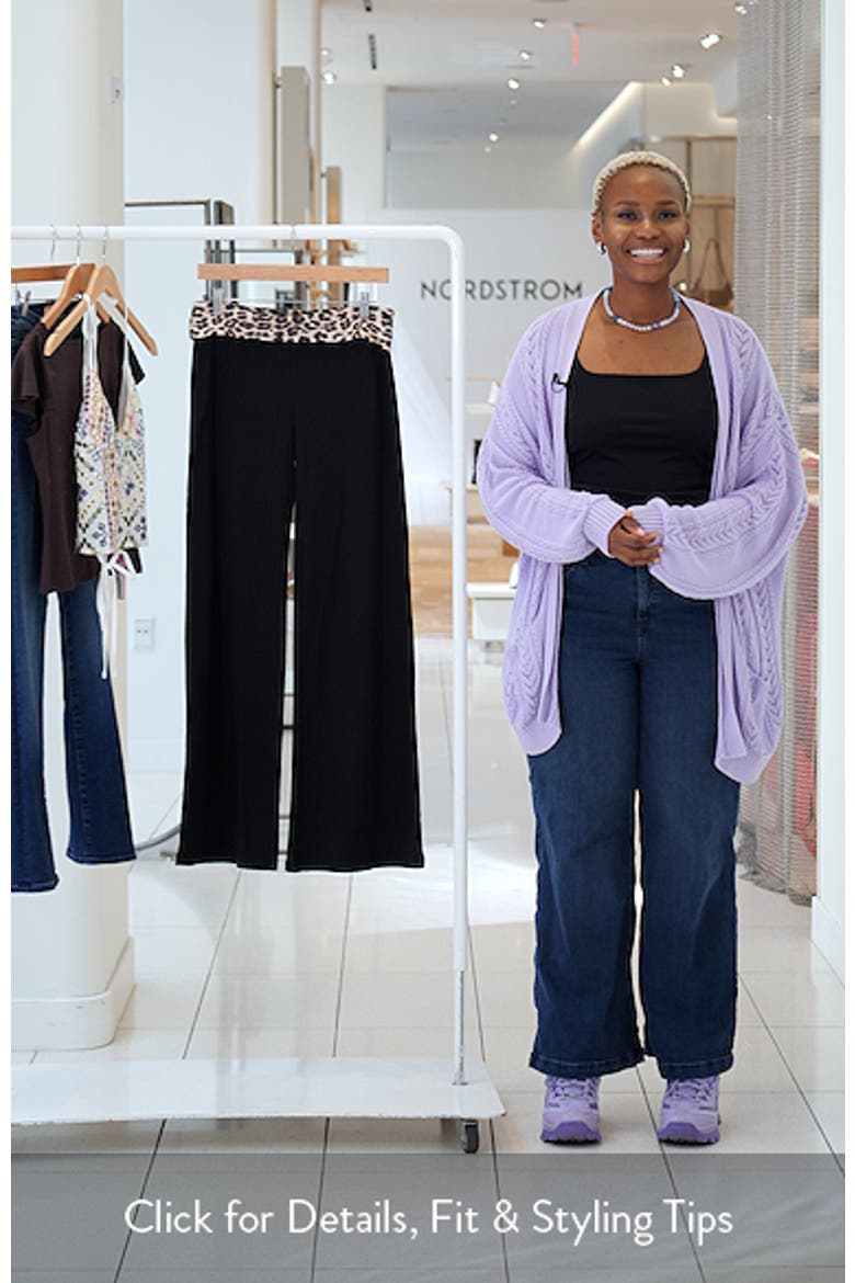 Foldover Waist Wide Leg Pants video