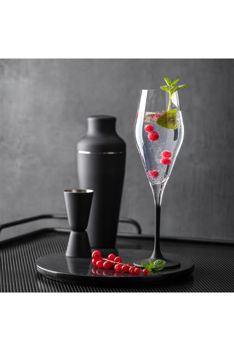 Manufacture Rock Champagne Flute Set of 4, Alternate, color, clear