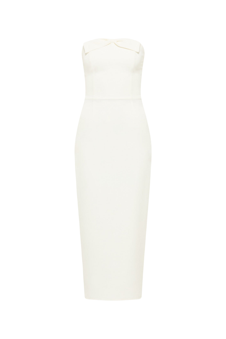 Barbi Midi Dress, Alternate, color, Ecru