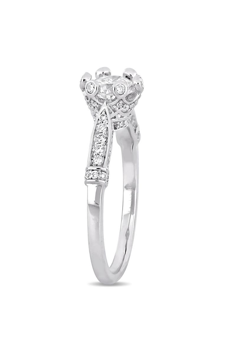 Julianna B. Diamond Multi-Prong Engagement Ring 14k, Alternate, color, 14K White Gold