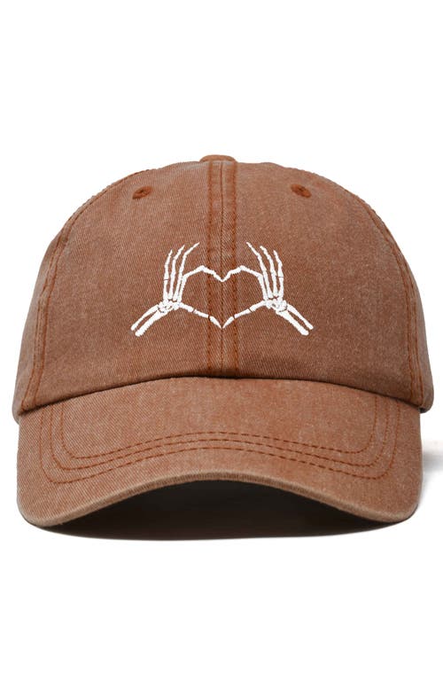 DALIX DALIX SKELETON HEART EMBROIDERED DAD HAT 