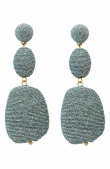 Panacea Metallic Thread Drop Earrings