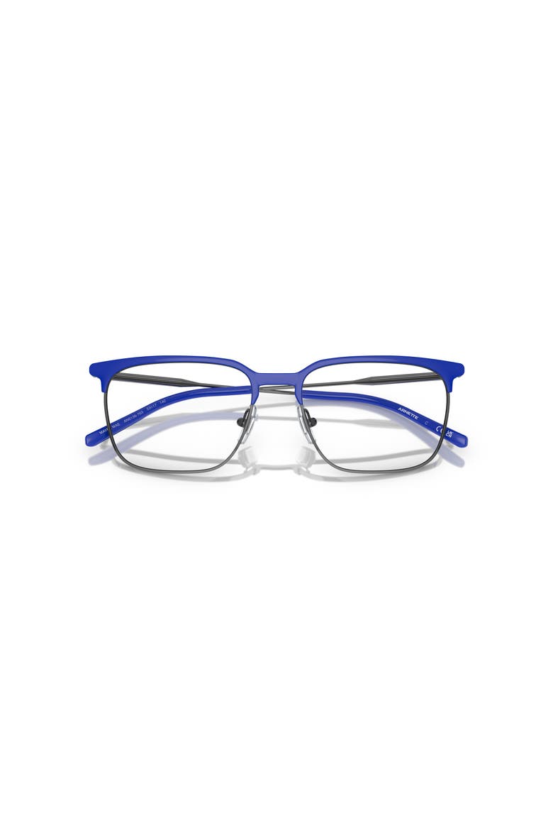 53mm Rectangle optical glasses, Alternate, color, Cerulean Blue