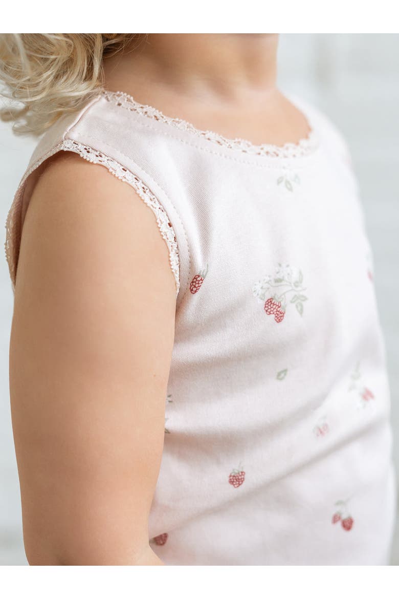 Organic Selene Tank, Alternate, color, Raspberries / Shell + Mint