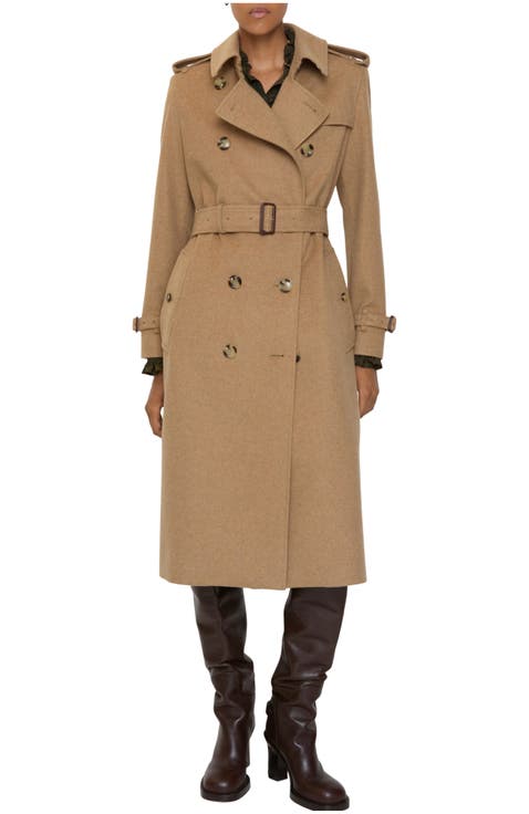 Long Cashmere Kensington Trench Coat