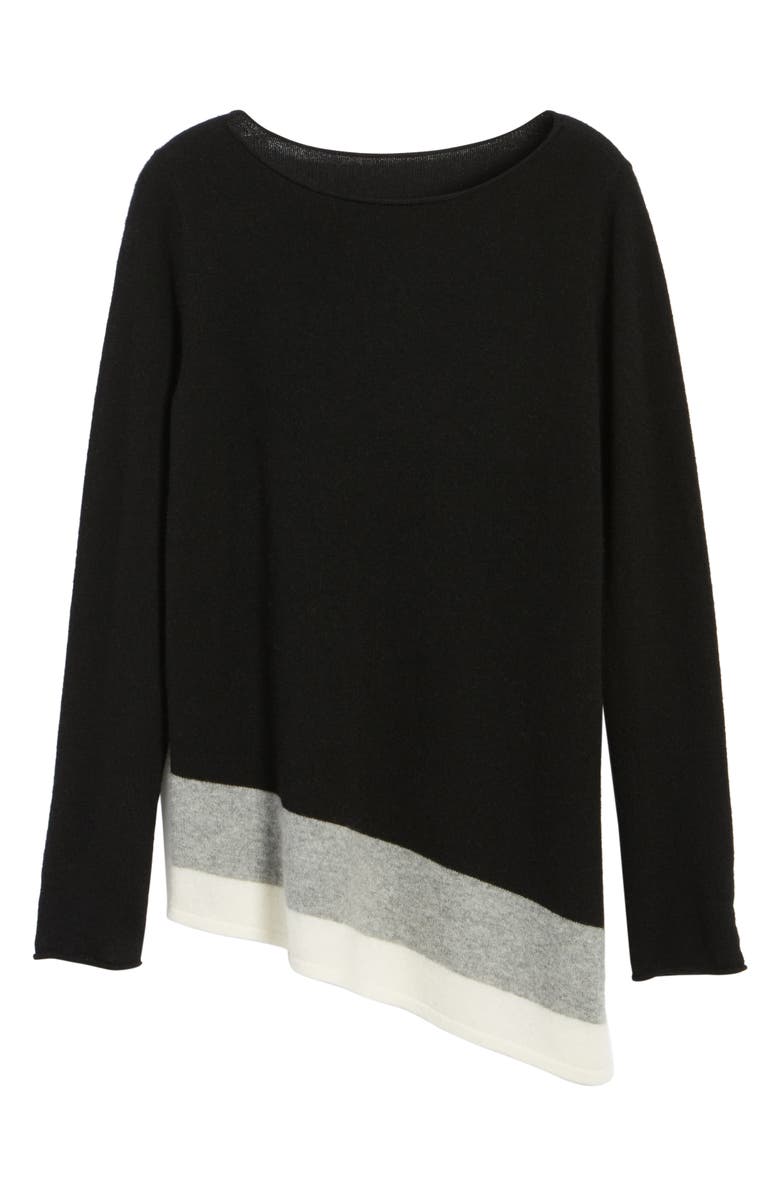 Halogen<sup>®</sup> Colorblock Cashmere Asymmetrical Tunic, Alternate, color, 