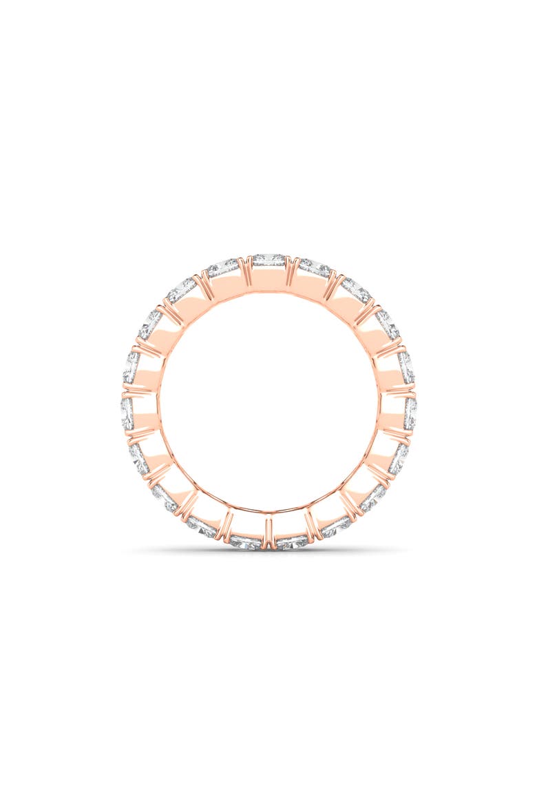 Cushion Cut Lab Created Diamond Eternity Ring, Alternate, color, ROSE GOLD