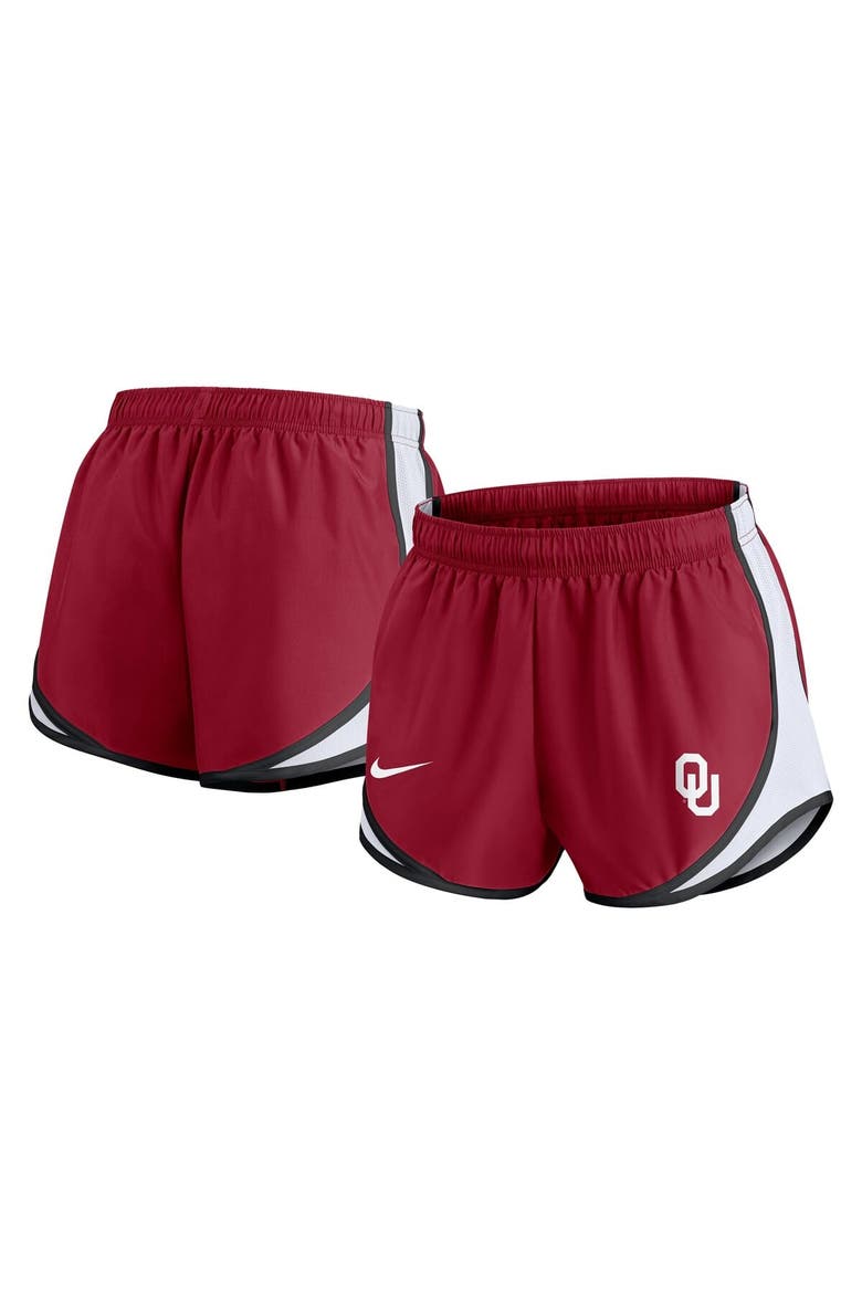 Women's Nike Crimson Oklahoma Sooners Spring Break Tempo Performance Shorts, Main, color, Crimson