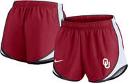 Nike Women's Nike Crimson Oklahoma Sooners Spring Break Tempo Performance Shorts
