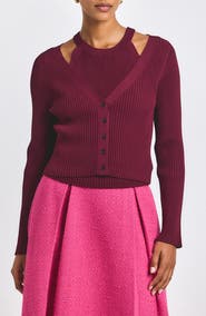 Derek Lam 10 Crosby Lonnie Tank & Cardigan Set