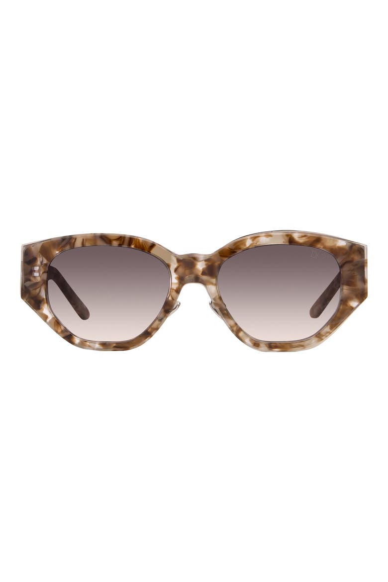 Charge it 51mm Gradient Oval Sunglasses, Main, color, ALLUDED NUDE / SMOKE GRADIENT