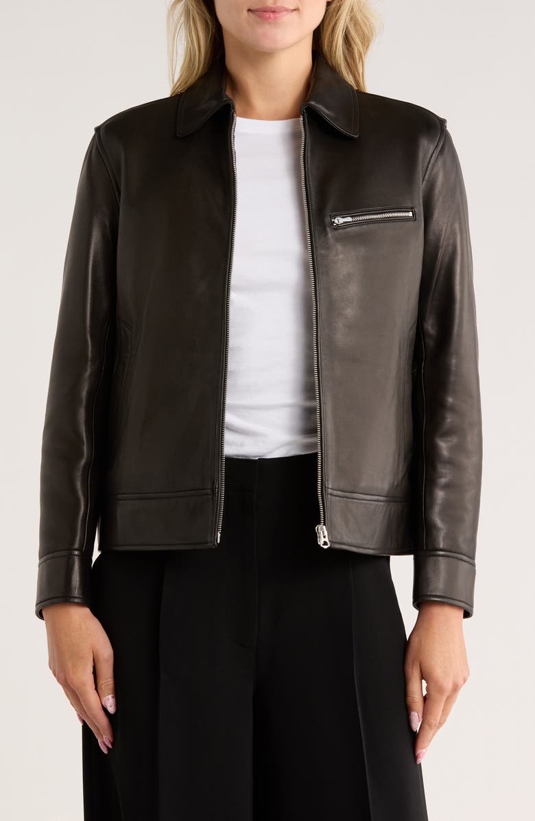 rag & bone Manon Leather Jacket, Main, color, 