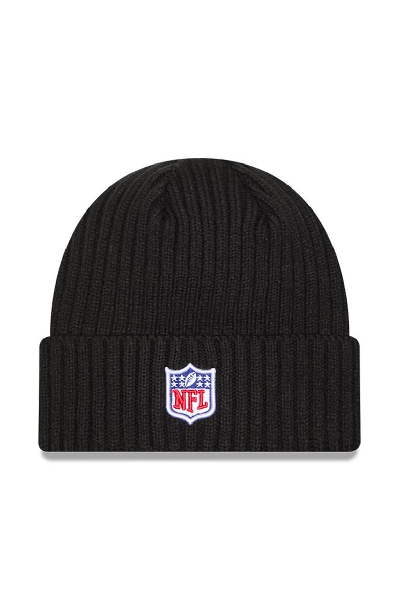 New Era Men's New Era Black Dallas Cowboys 2024 NFL Crucial Catch Cuffed Knit Hat, Alternate, color, Black