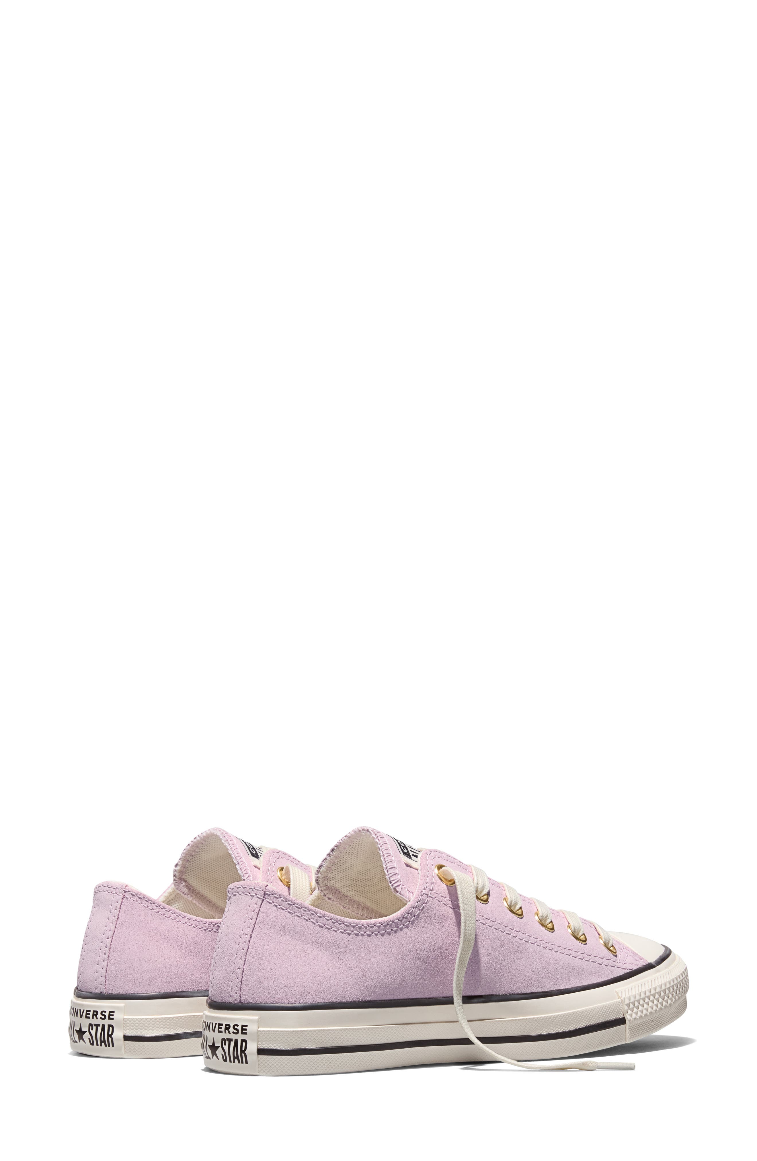 Converse Gender Inclusive Chuck Taylor All Star Sude Low Top Sneaker, Alternate, color, New Found Bloom/ Gold/ Egret