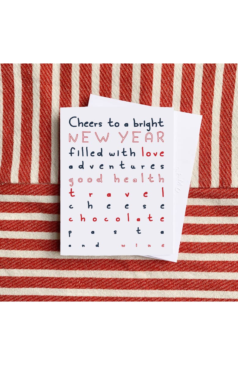 Ramus & Co Feliz Navidad, Tote With Presents, Cheers to a Bright New World Winter/Holiday/Christmas Greeting Card Pack Sets, Alternate, color, Multi-Pack