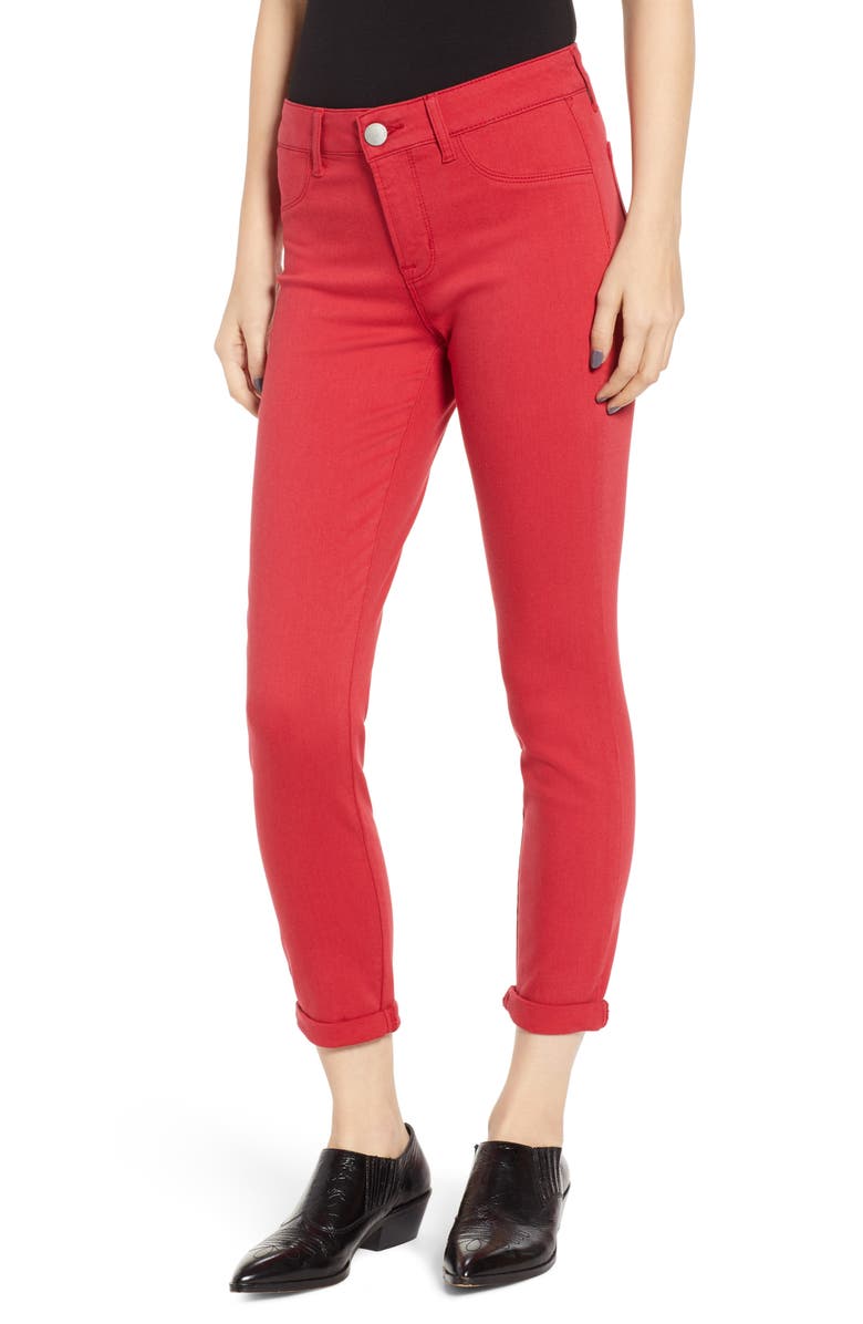 Prosperity Denim Cuffed Skinny Jeans, Main, color,