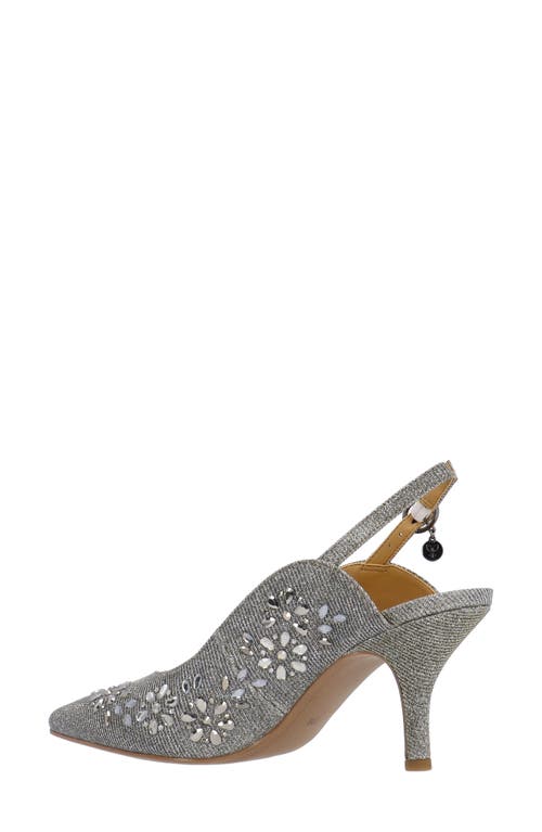 J. Reneé Solara Pointed Toe Slingback Pump In Gray