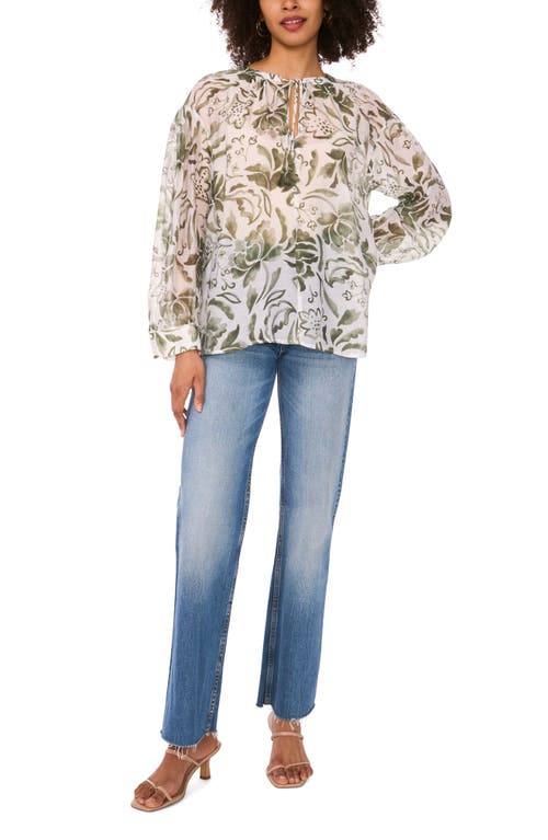 VINCE CAMUTO VINCE CAMUTO OVERSIZE TIE NECK TOP