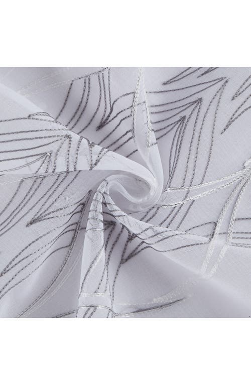 Dainty Home Set Of 2 Print Sheer Curtain Panels In White
