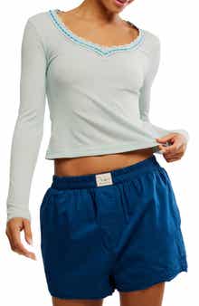 Free People Only You Long Sleeve Pajama Top