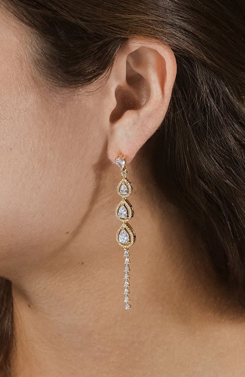 Sterling Forever Angela Cubic Zirconia Drop Earrings