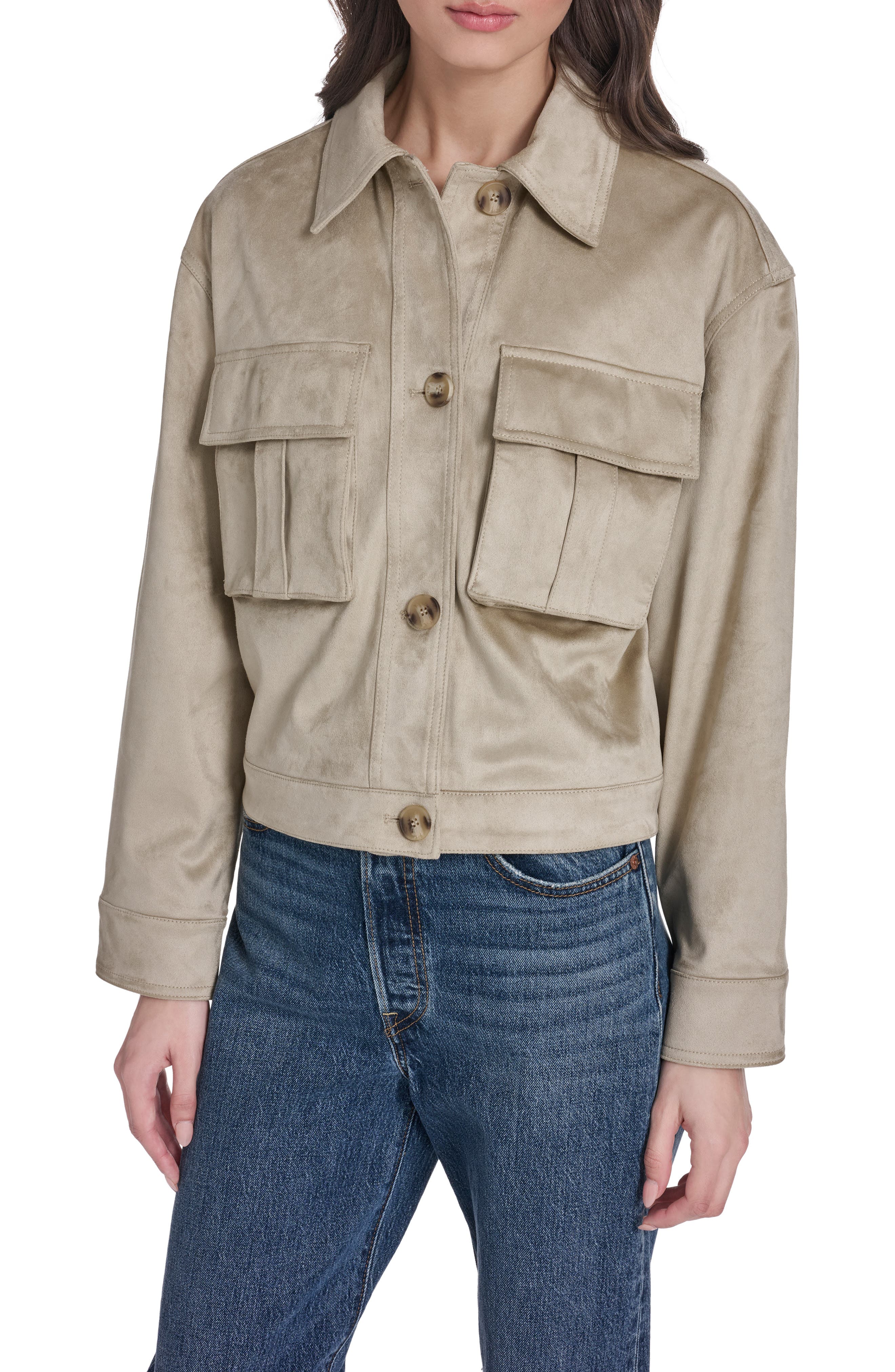 Faux Suede Jacket