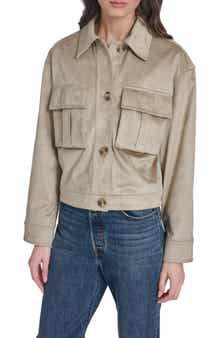 Faux Suede Jacket