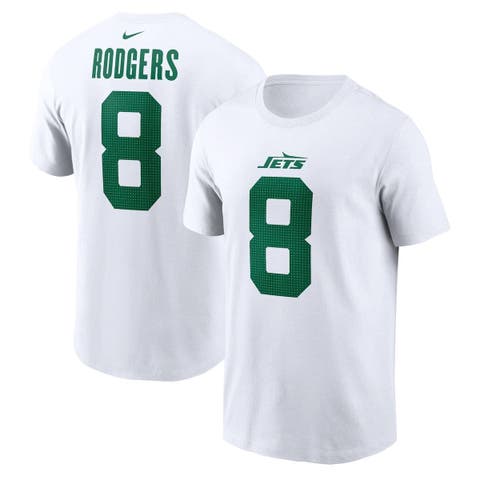 Youth Nike Aaron Rodgers White New York Jets Player Name & Number T-Shirt