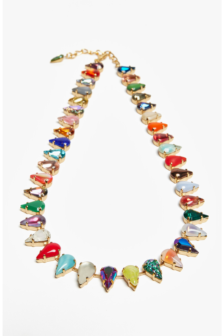 Aurora Fang Layering Choker, Main, color, Gold