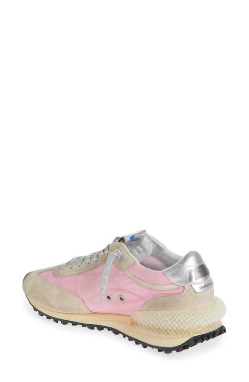 Shop Golden Goose Marathon Sneaker In Pink/gold/silver