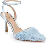 Jewel Badgley Mischka Shannon Pointed Toe Ankle Strap Pump