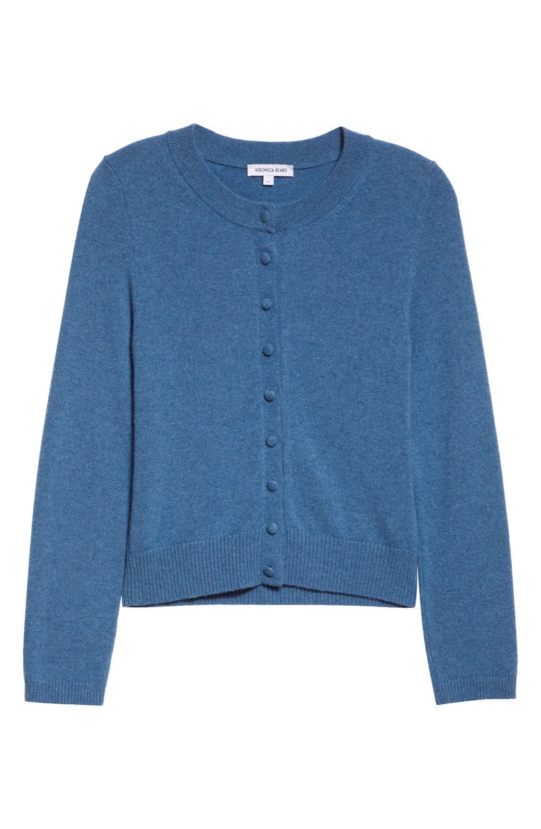 Veronica Beard Daro Cashmere Cardigan, Alternate, color, Blue Coast Melange