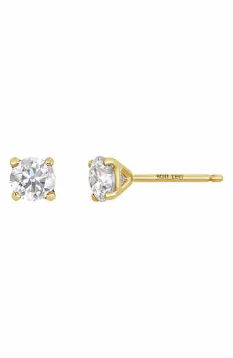 Bony Levy Prong Diamond Stud Earrings - 0.50 ctw.