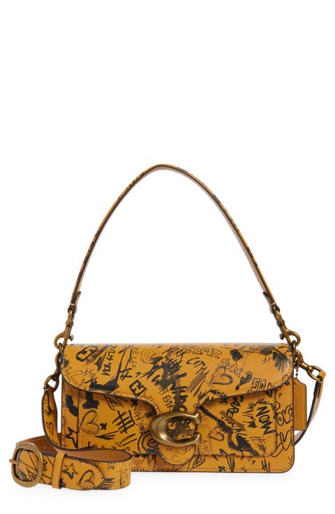 Tabby 26 Graffiti Print Quilted Leather Shoulder Bag
